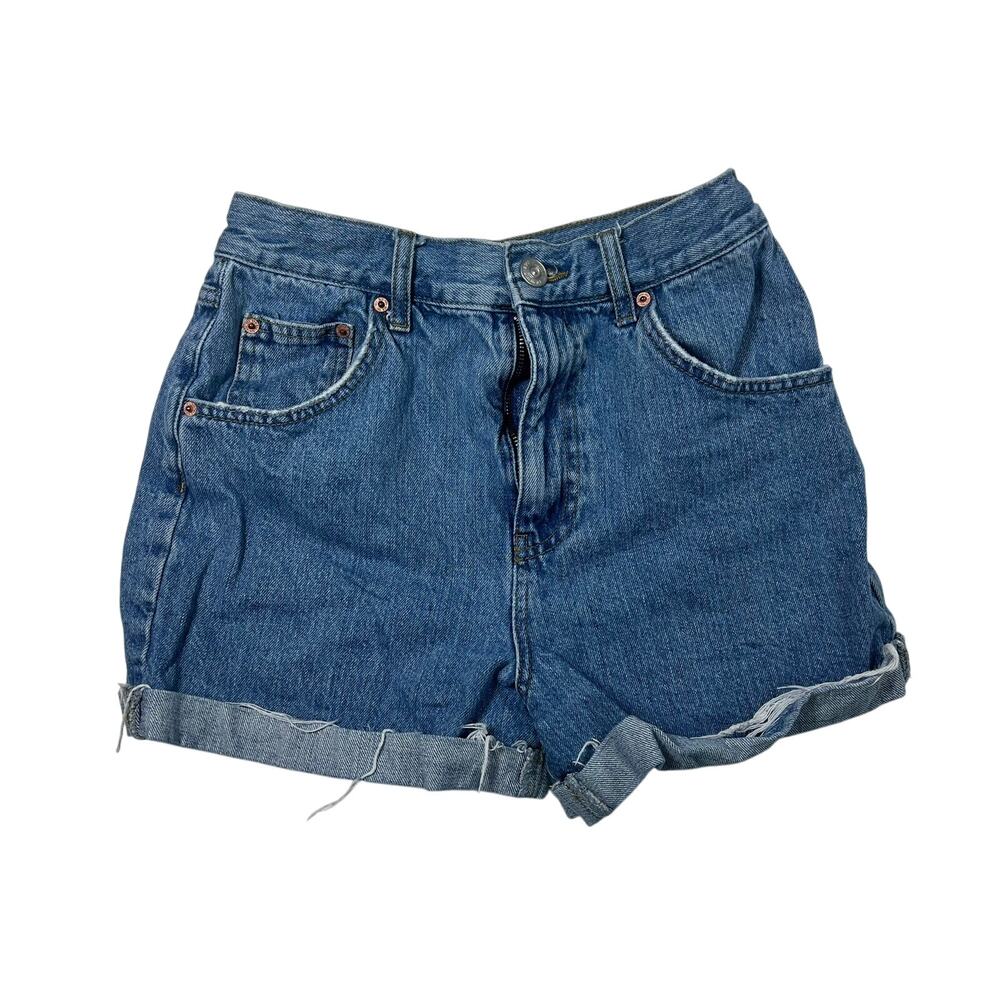 BDG Urban Outfitters Jean Shorts Women Size‎ 27 Blue Mom Cuffed Skate Denim